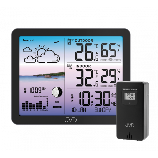 Rádiem řízená meteorologická stanice JVD RB3566.1